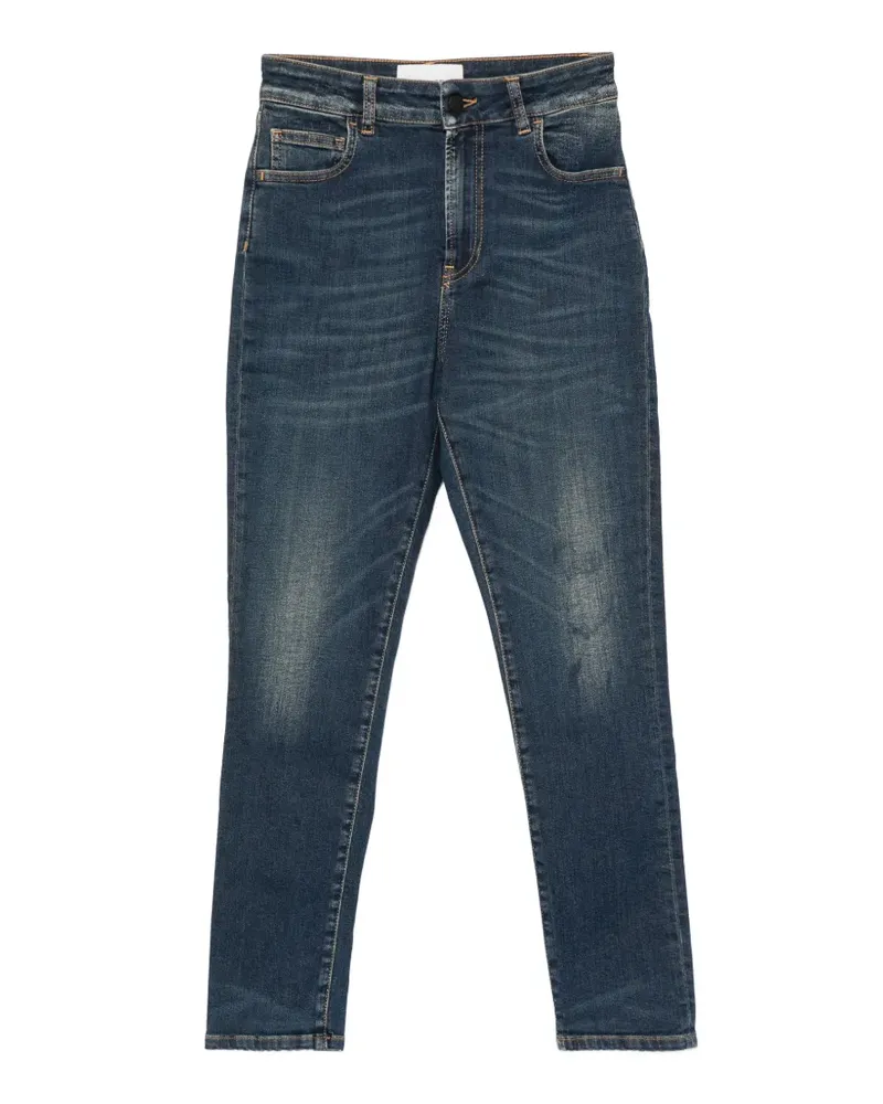 Liviana Conti faded whiskered jeans - Blau Blau