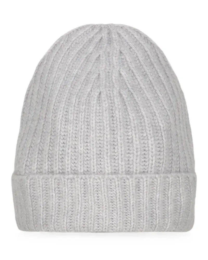 Malo ribbed-knit cashmere beanie hat - Grau Grau