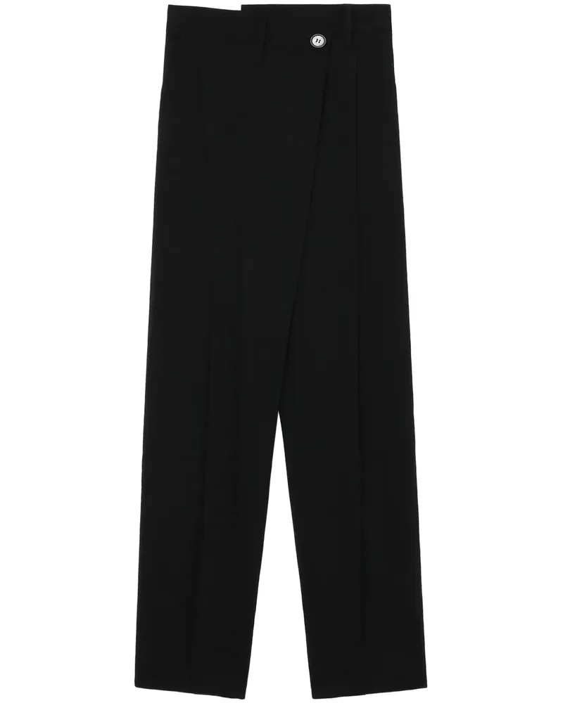 ENFÖLD Taillenhose mit geradem Bein - Schwarz Schwarz