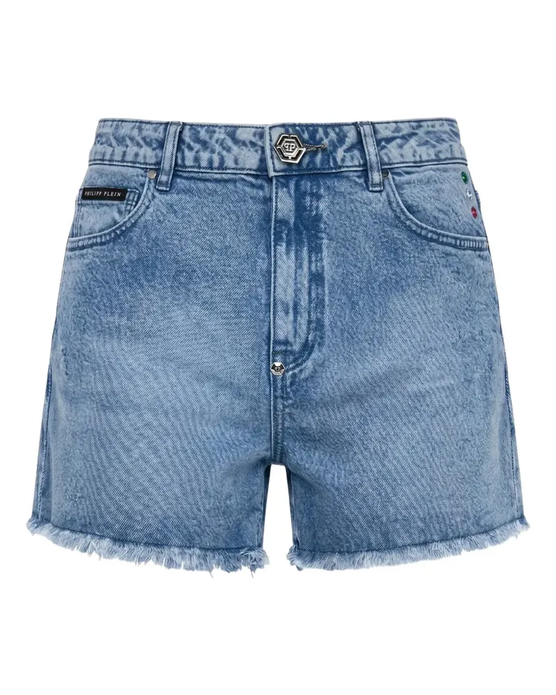 Philipp Plein Hot pants basic shorts - Blau Blau