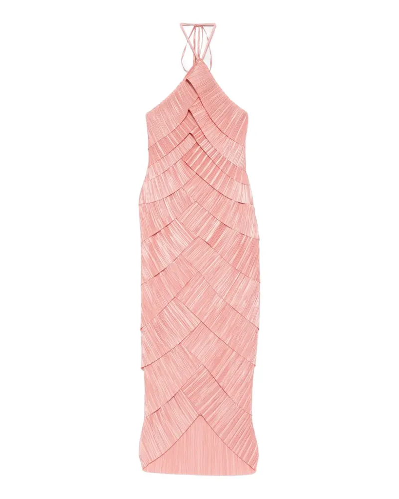 Cult Gaia Patrizia pleated midi dress - Rosa Rosa
