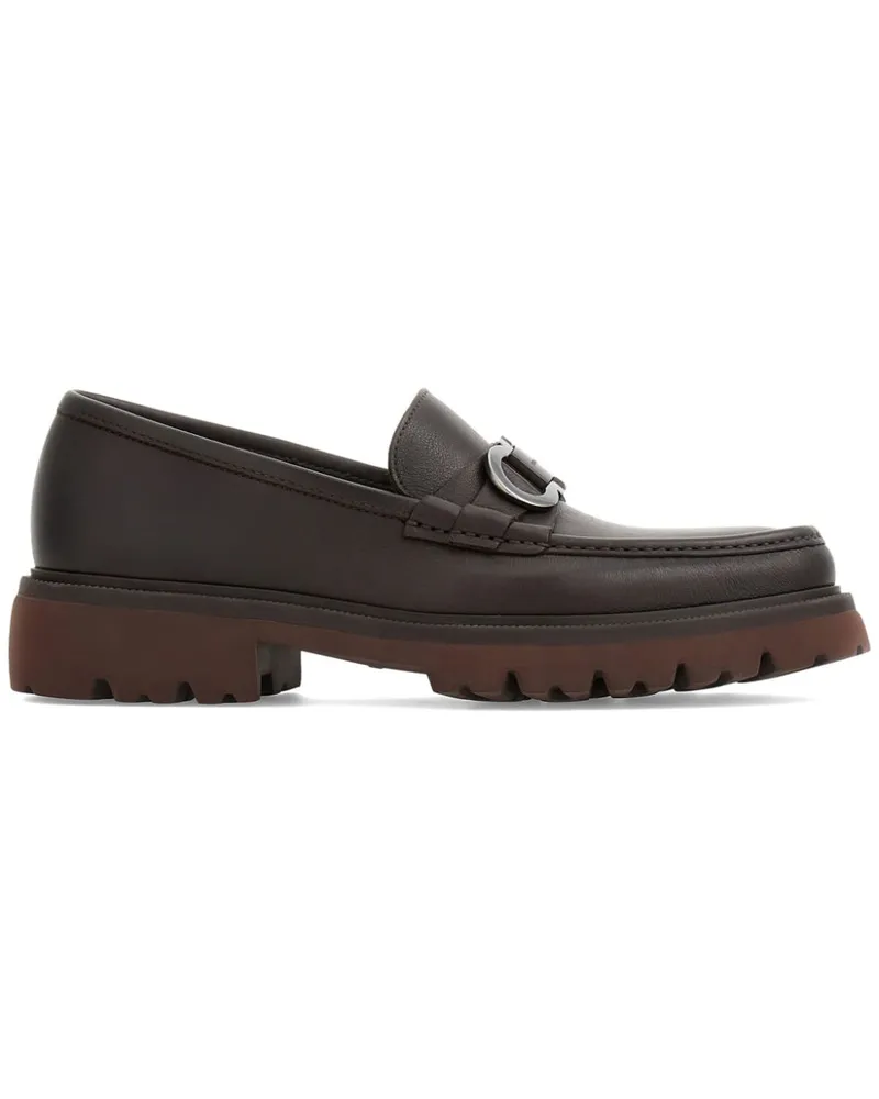 Ferragamo Loafer mit Gancini-Spange - Braun Braun