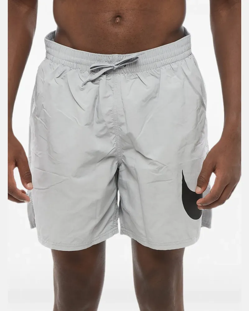 Nike Badeshorts mit Logo-Print - Grau Grau