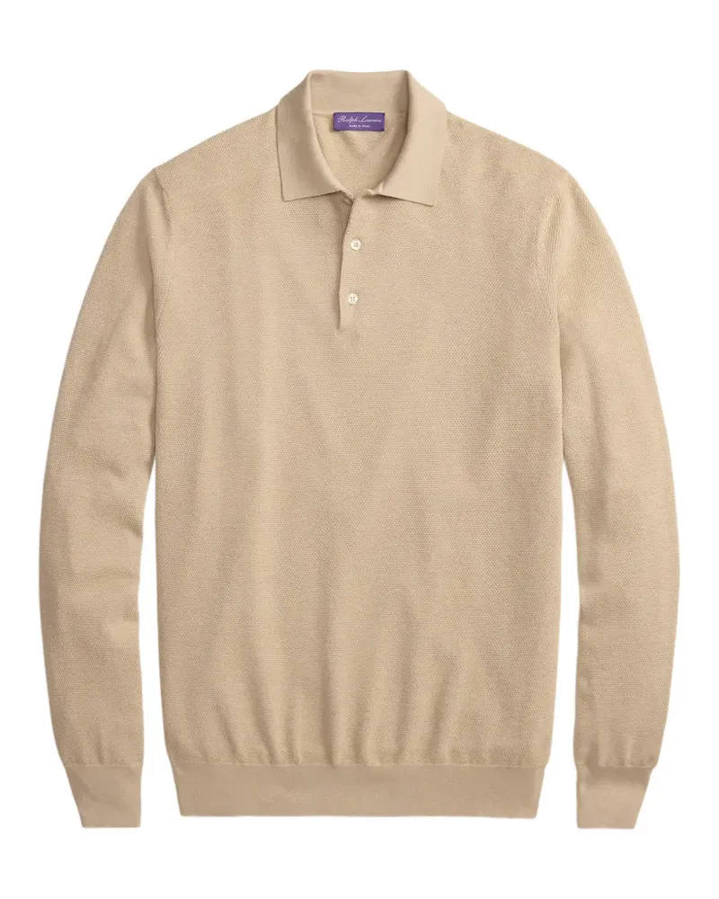 Ralph Lauren Pullover in Waffelstrick-Optik - Nude Nude