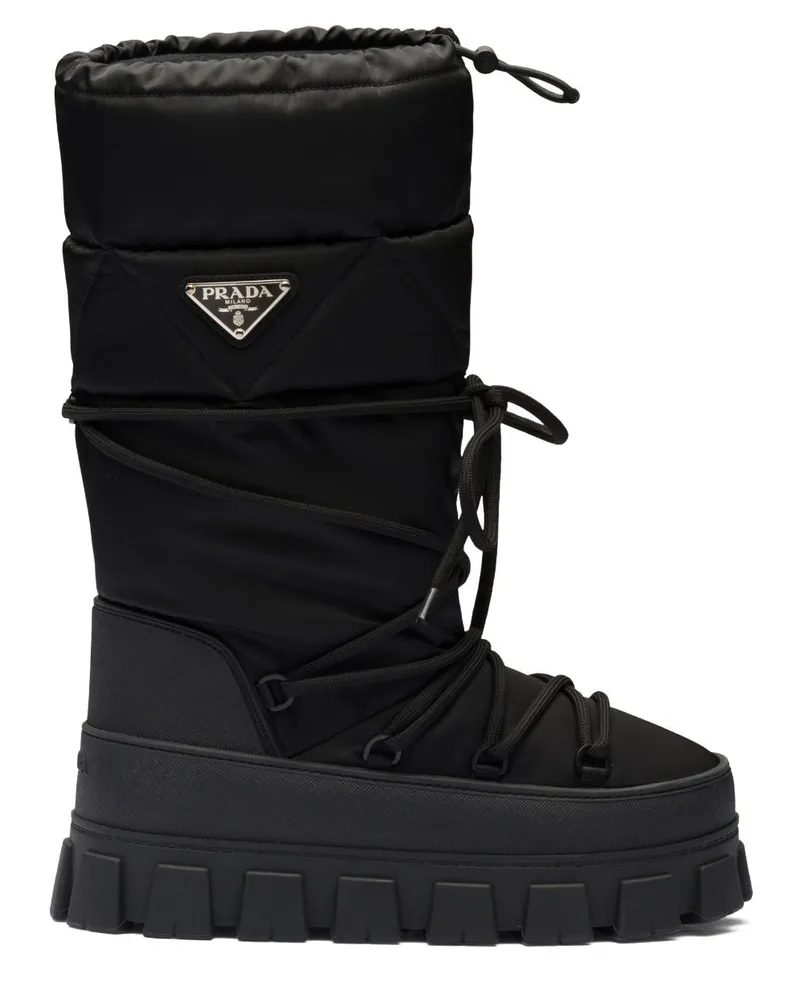 Prada Stiefel aus recyceltem Material - Schwarz Schwarz