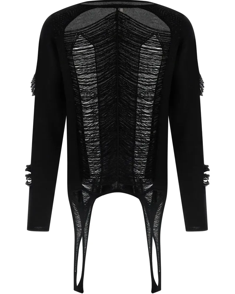 Rick Owens Langärmeliger Pullover - Schwarz Schwarz