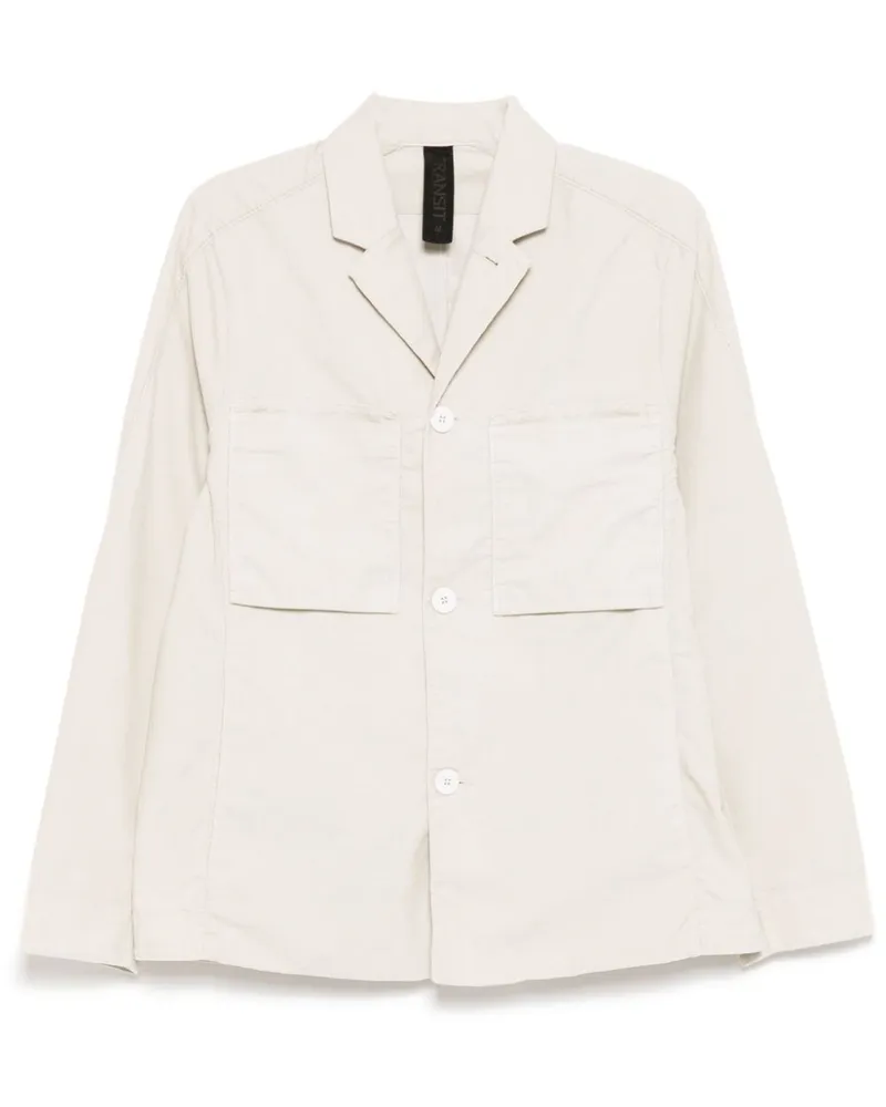 TRANSIT Jacke mit aufgesetzter Tasche - Weiß Weiß