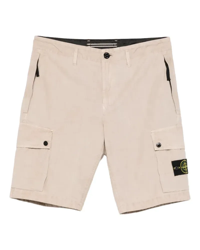 Stone Island L100019 "Old"-Shorts aus gebürstetem Bio-Baumwollcanvas - Nude Nude