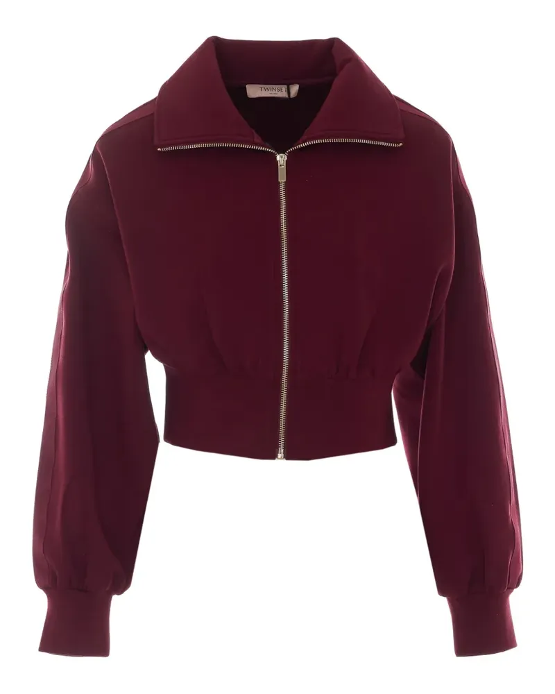 Twin-Set Sweatshirt mit Reißverschluss - Rot Rot