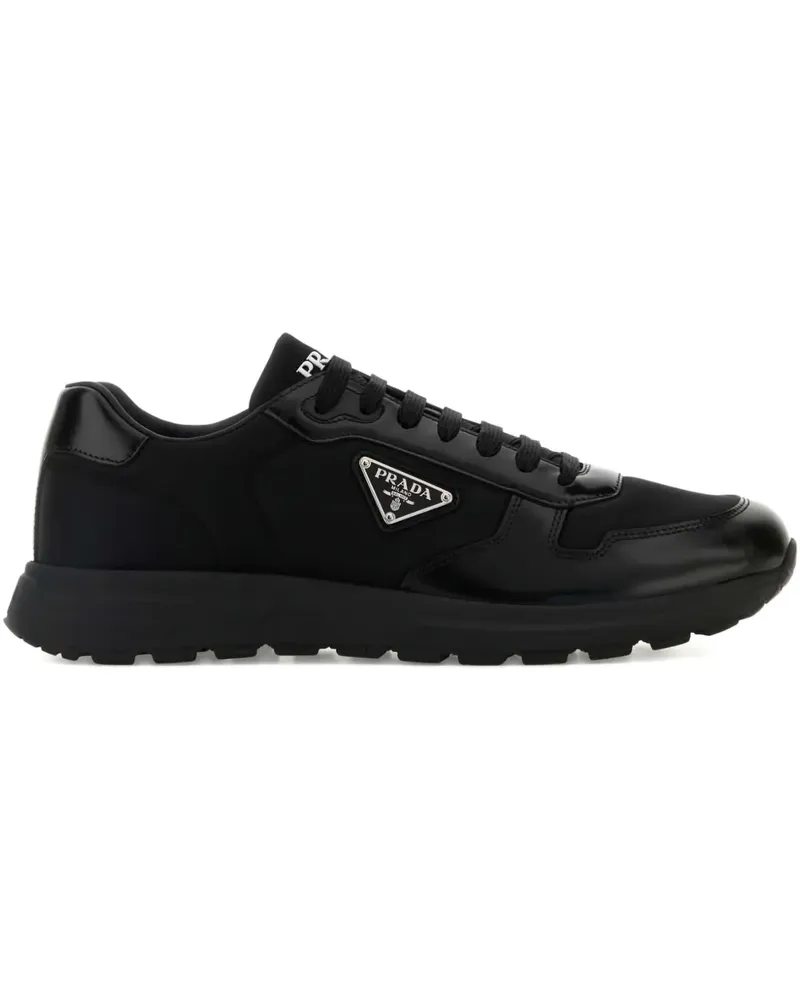 Prada Sneakers aus Leder - Schwarz Schwarz