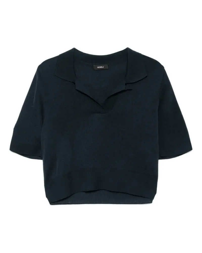 GOEN.J Breeze Poloshirt - Blau Blau