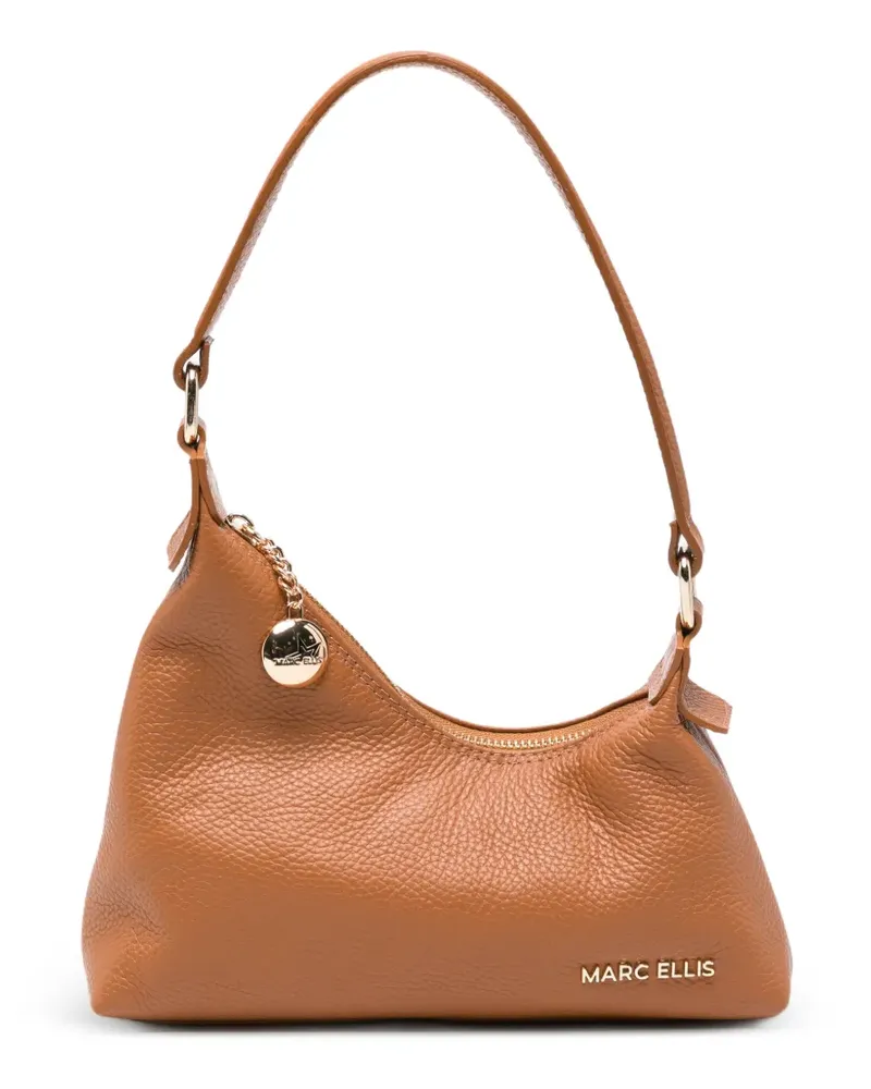 MARC ELLIS Wynn S pebbled-leather shoulder bag - Braun Braun