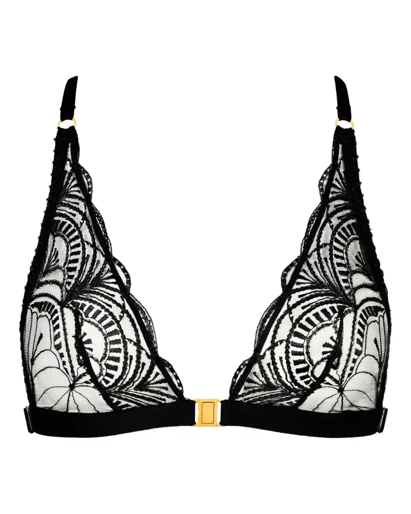 Aubade Vibes Triangel-BH mit Stickerei - Schwarz Schwarz