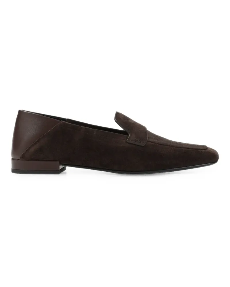 Giorgio Armani leather loafers - Braun Braun