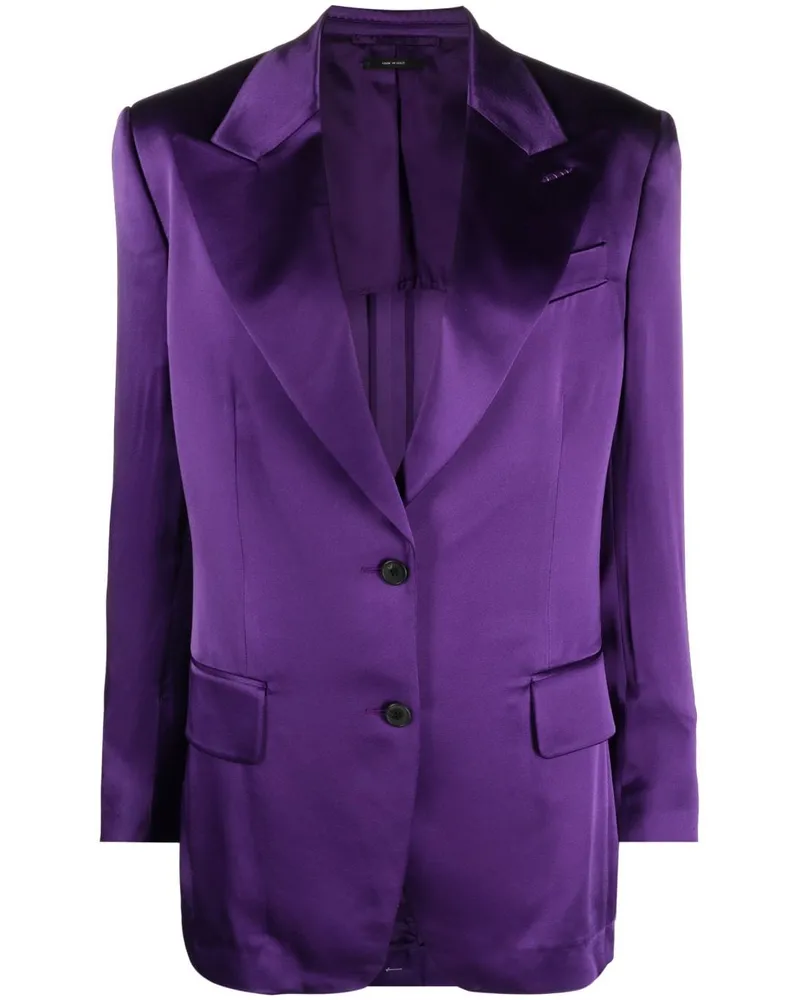 Tom Ford Blazer aus Satin - Violett Violett