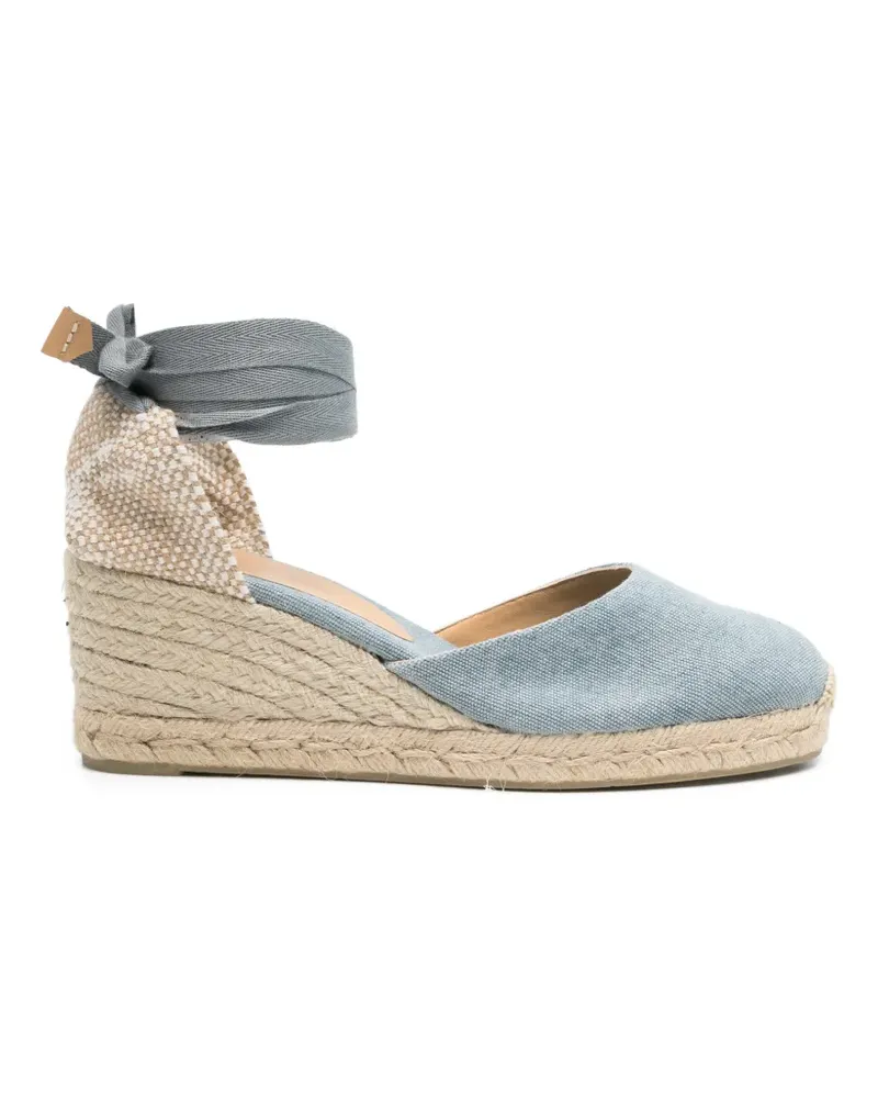 Castañer Carina tie-ankle canvas espadrilles - Blau Blau