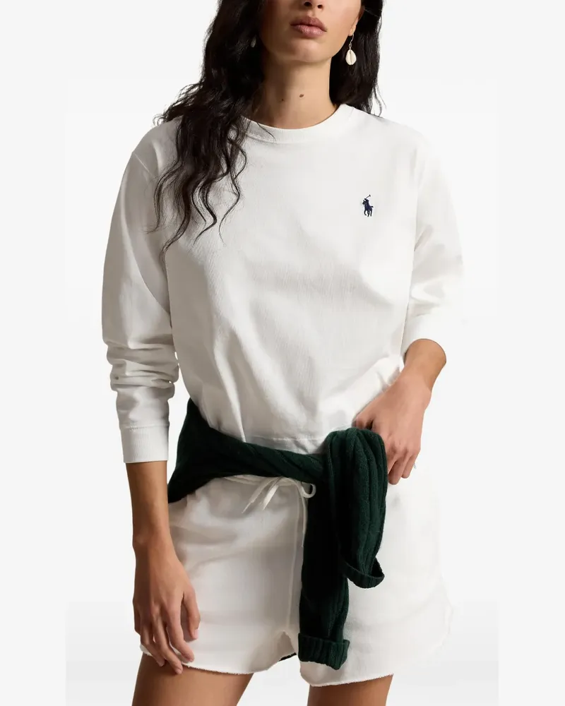 Ralph Lauren Langarmshirt mit Logo - Weiß Weiß