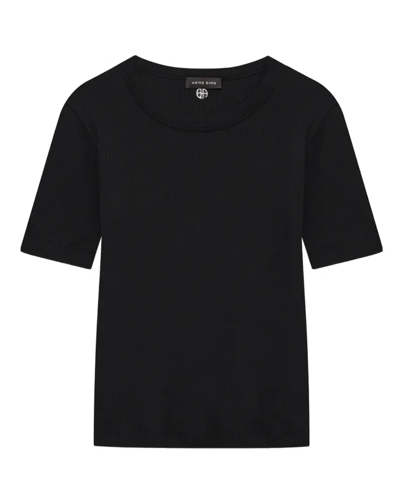 Anine Bing Sixtine T-Shirt - Schwarz Schwarz
