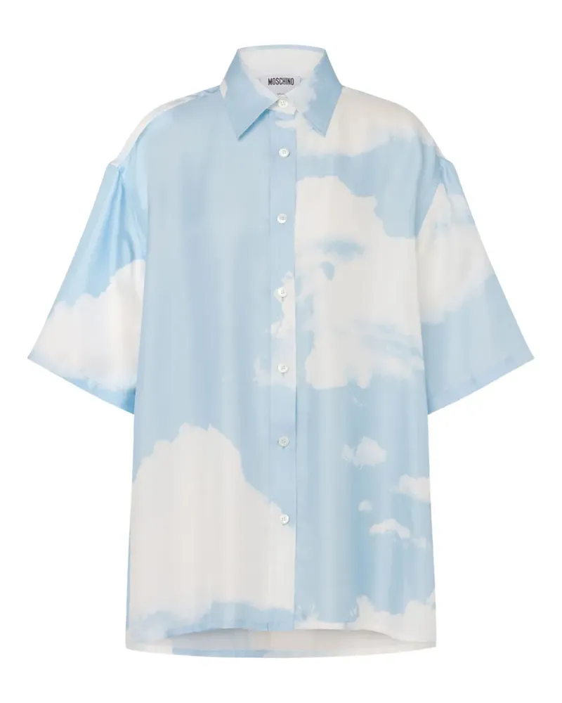 Moschino Archive Clouds Hemd - Blau Blau