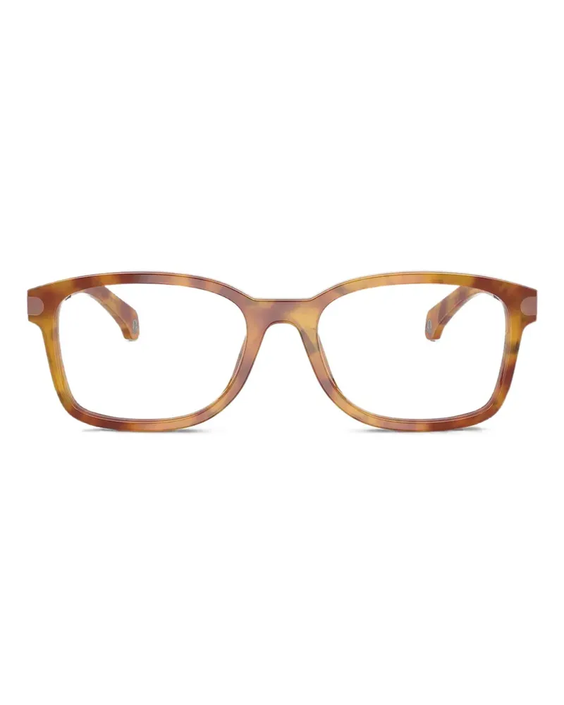 Moncler Eckige Brille in Schildpattoptik - Braun Braun