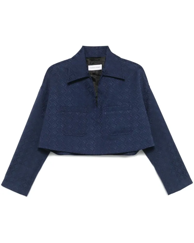Marine Serre Vareuse aus Moon Diamond-Jacquard - Blau Blau