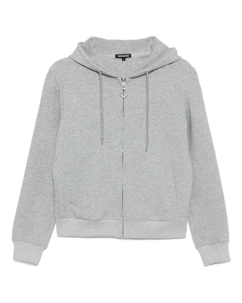 Ground Zero Hoodie mit Trompe oeil-Print - Grau Grau