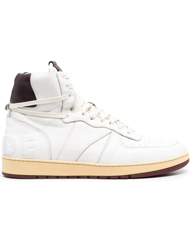 RHUDE High-Top-Sneakers mit Einsätzen - Weiß Weiß