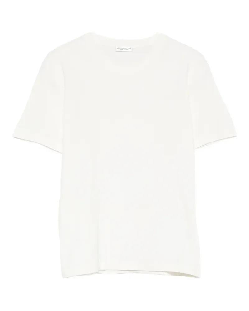 Roberto Collina ribbed-trim T-shirt - Nude Nude