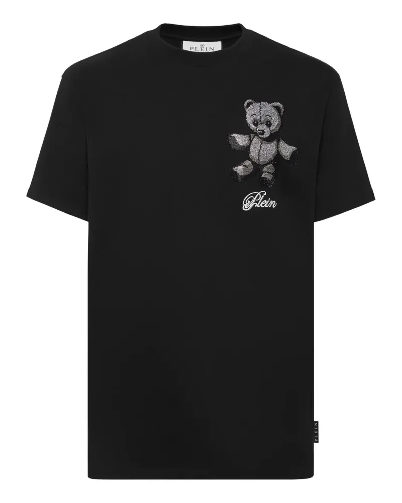 Philipp Plein T-Shirt mit Teddy-Motiv - Schwarz Schwarz