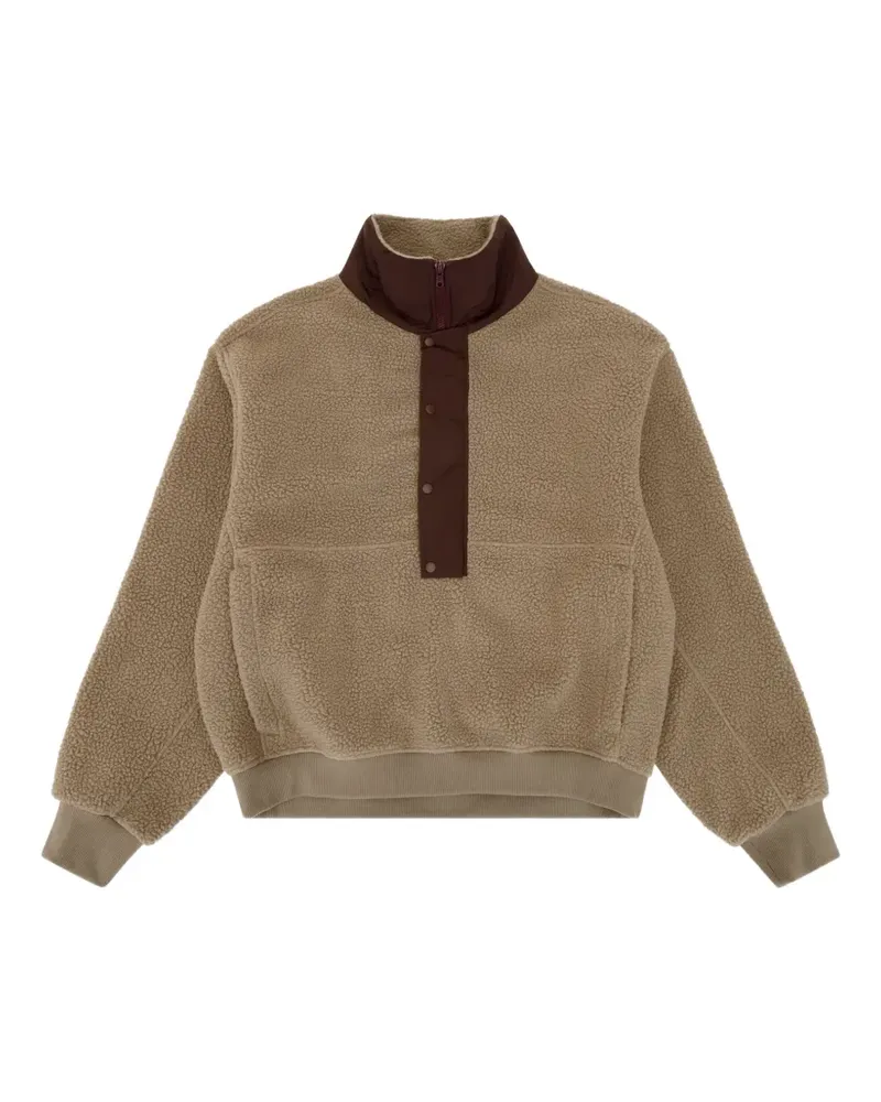Entire Studios Sweatshirt mit Fleece-Einsätzen - Braun Braun