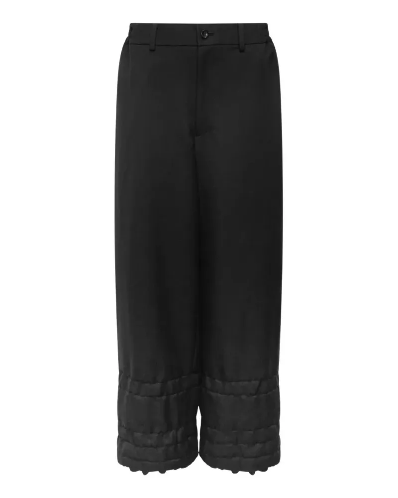 Comme des Garçons ruffled wide-leg trousers - Schwarz Schwarz