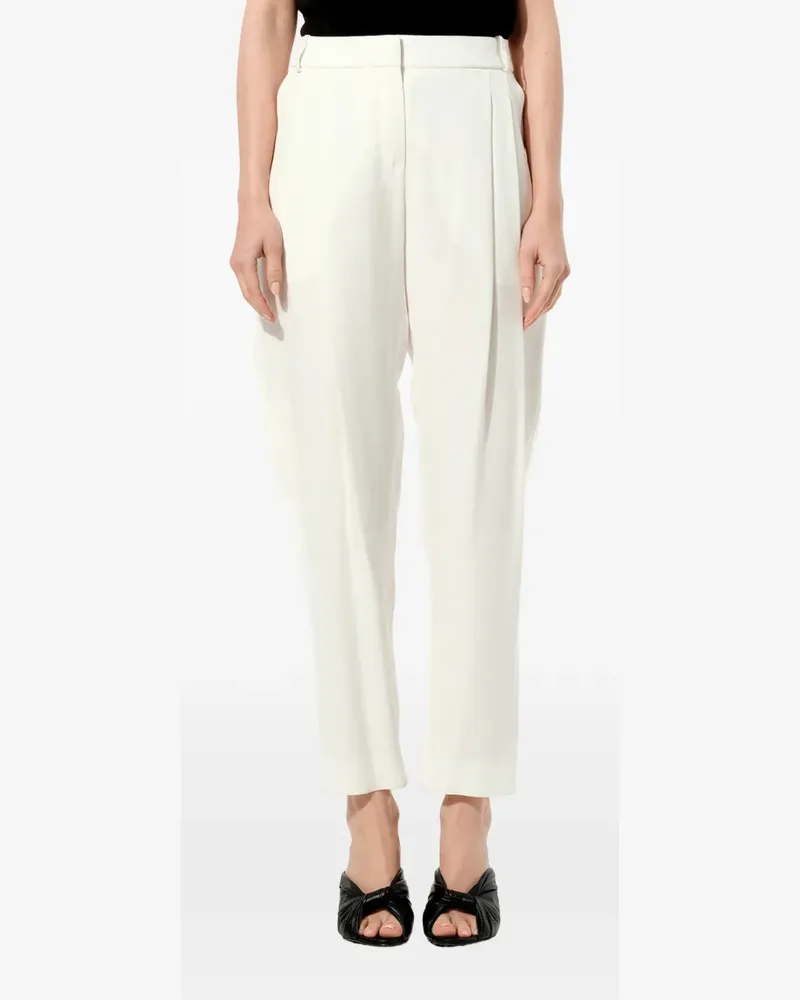 Balenciaga pleated-detail trousers - Weiß Weiß