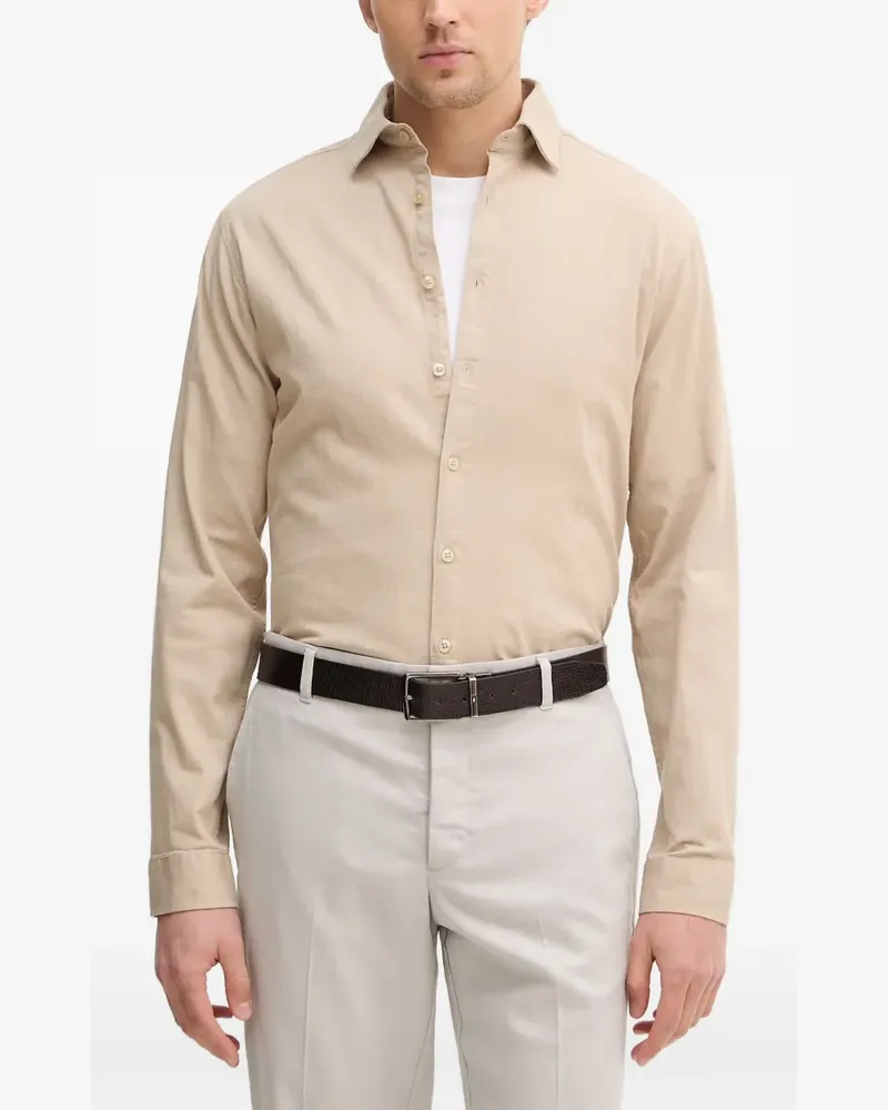 Lindbergh long-sleeve button-down shirt - Nude Nude