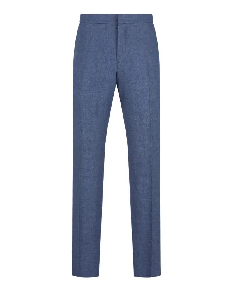 Ermenegildo Zegna Hose mit Bügelfalten - Blau Blau