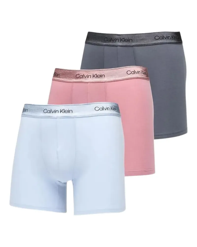 Calvin Klein logo-waistband boxers (set of three) - Blau Blau