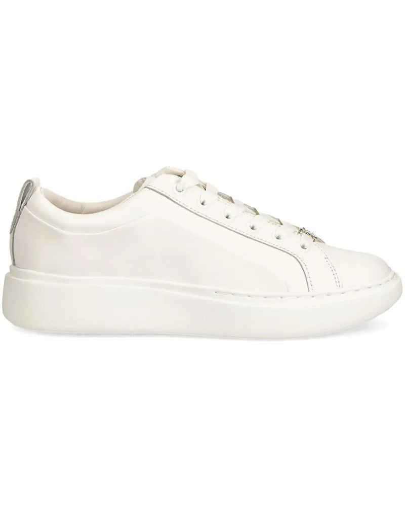 HUGO BOSS Sneakers mit Logo-Schild - Weiß Weiß