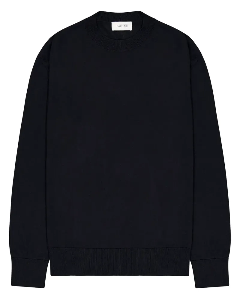 Laneus Pullover mit Rundhalsausschnitt - Schwarz Schwarz