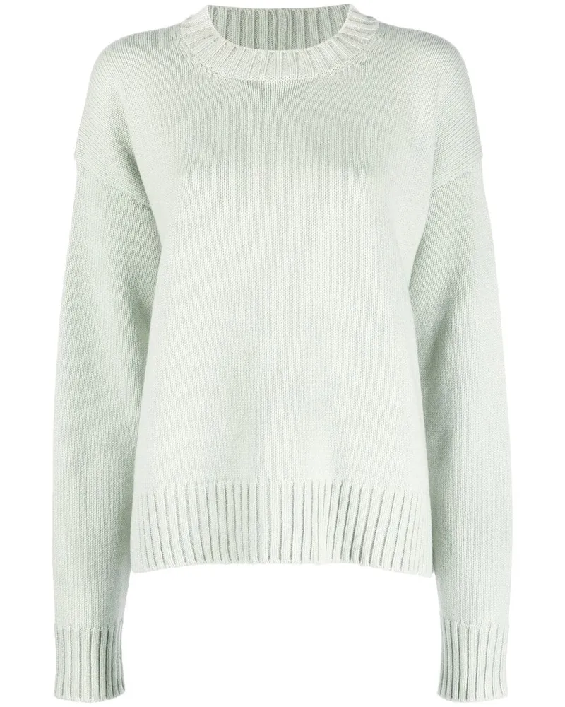 Jil Sander Fein gestrickter Pullover - Grün Grün