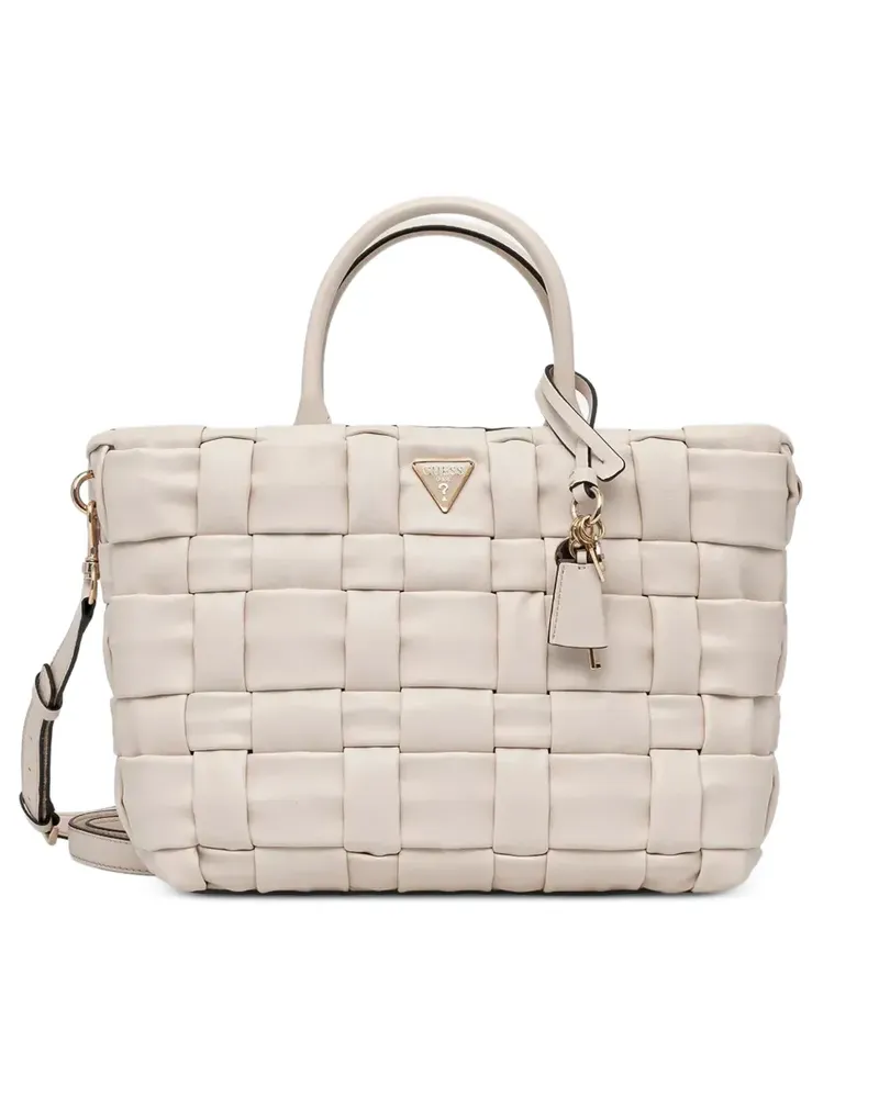 Guess Marion Tote Bag mit Logo - Nude Nude