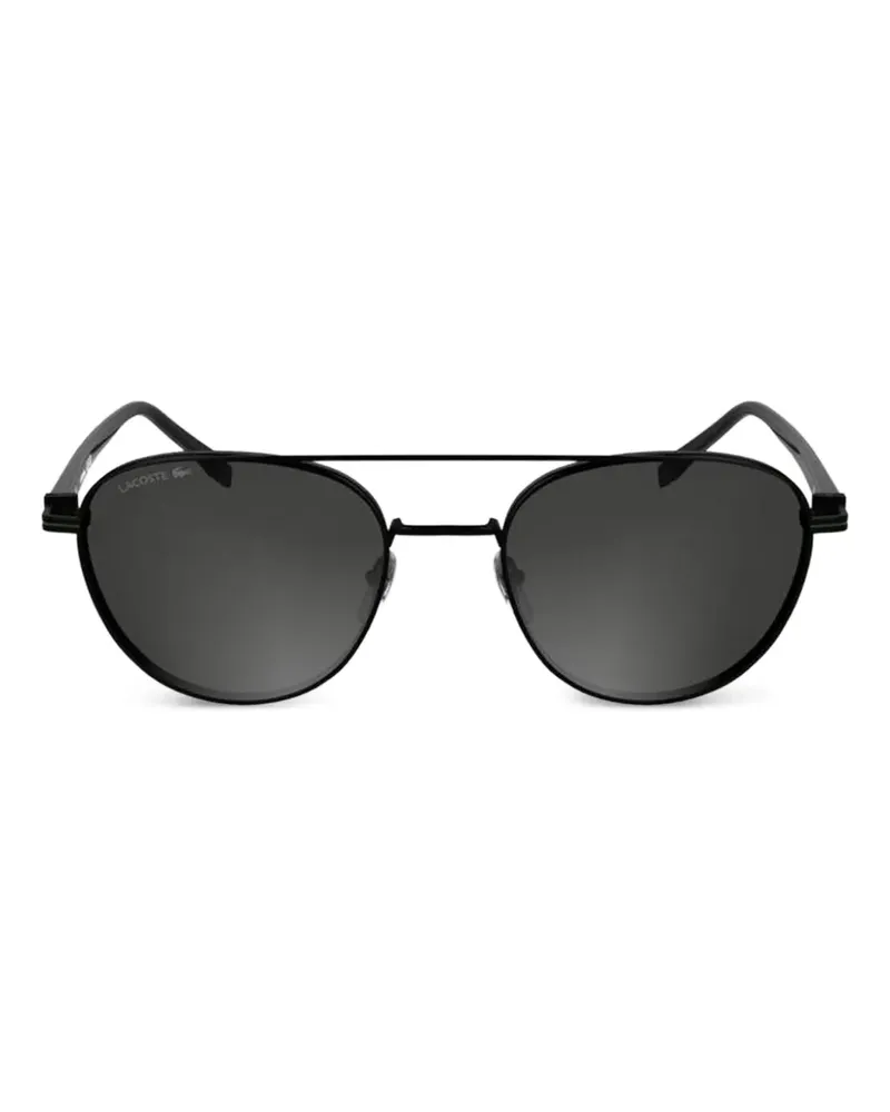 Lacoste Sonnenbrille mit rundem Gestell - Schwarz Schwarz