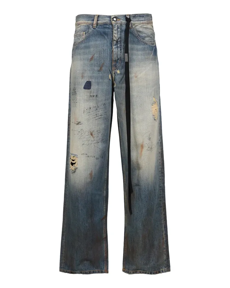 Ann Demeulemeester Evan Straight-Leg-Jeans - Blau Blau