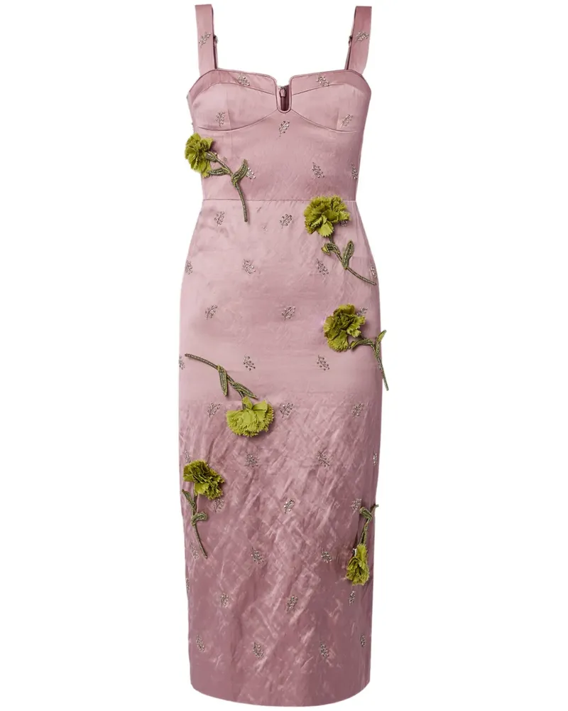 Erdem Cocktailkleid mit Bustier-Ausschnitt - Rosa Rosa