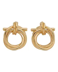 Ferragamo Gancini Twisted earrings Gold