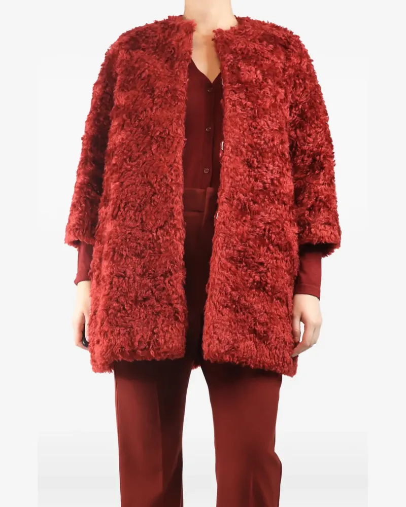 Isa Arfen mohair coat - Rot Rot
