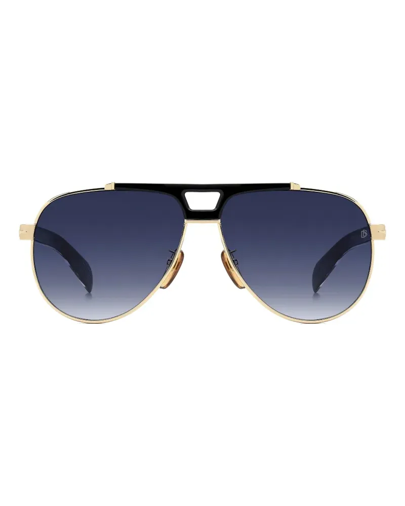 EYEWEAR by DAVID BECKHAM 7169/S Pilotenbrille mit Doppelsteg - Gold Gold