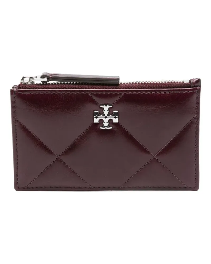 Tory Burch Gestepptes Kira Kartenetui mit Reißverschluss - Violett Violett