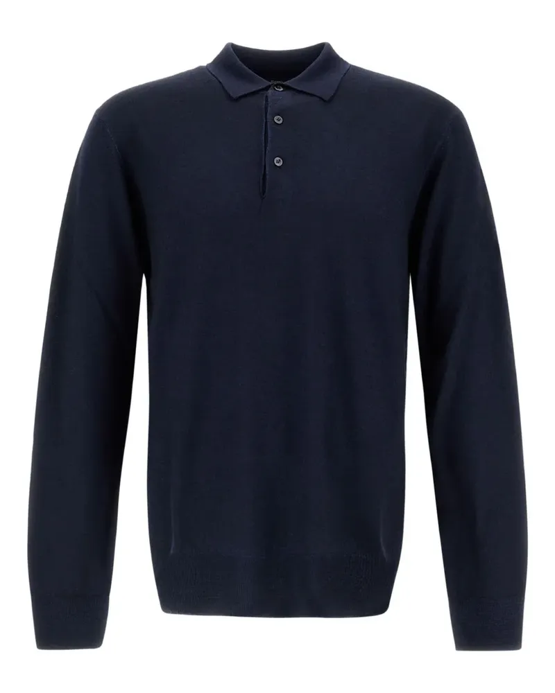 Herno Klassisches Poloshirt - Blau Blau