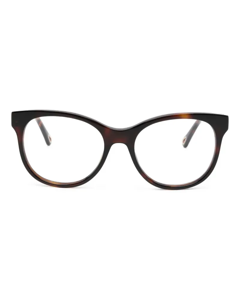 Chloé Brille mit rundem Gestell - Braun Braun