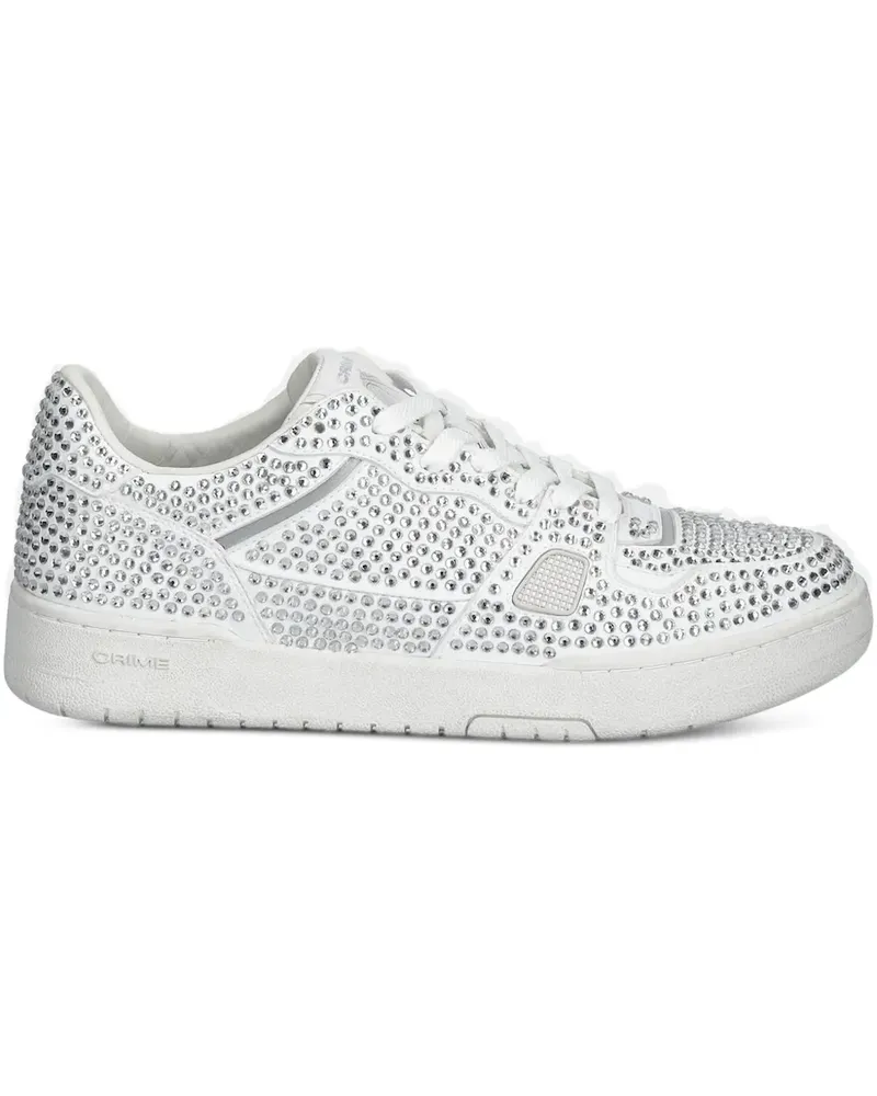 Crime Sneakers mit Kristallen - Weiß Weiß
