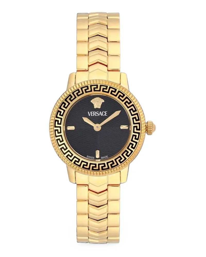 Versace 30mm Greca Armbanduhr - Schwarz Schwarz